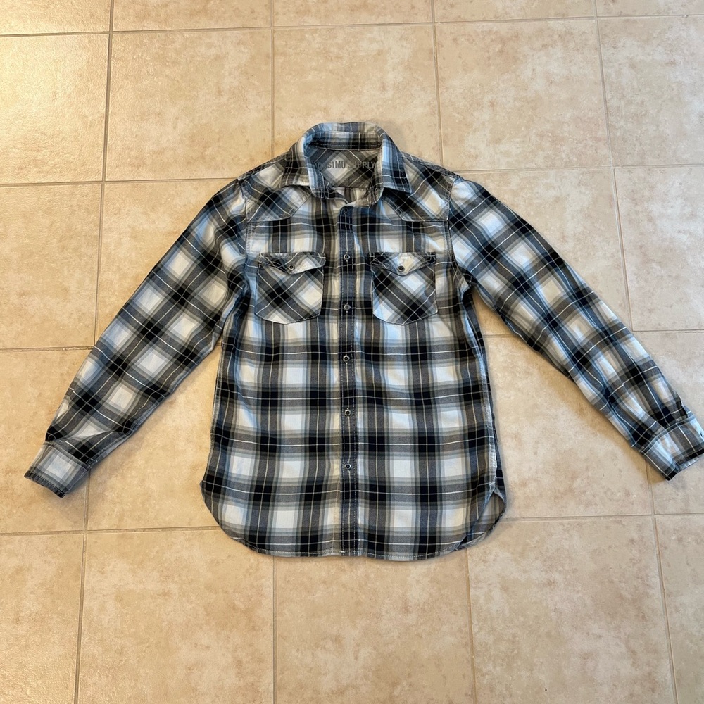 Men's Small (S) Mossimo Supply Plaid Button Up Shirt
